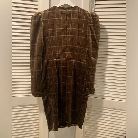 Women’s multi color velvet midi Dress‎ size L - Picture 2 of 5